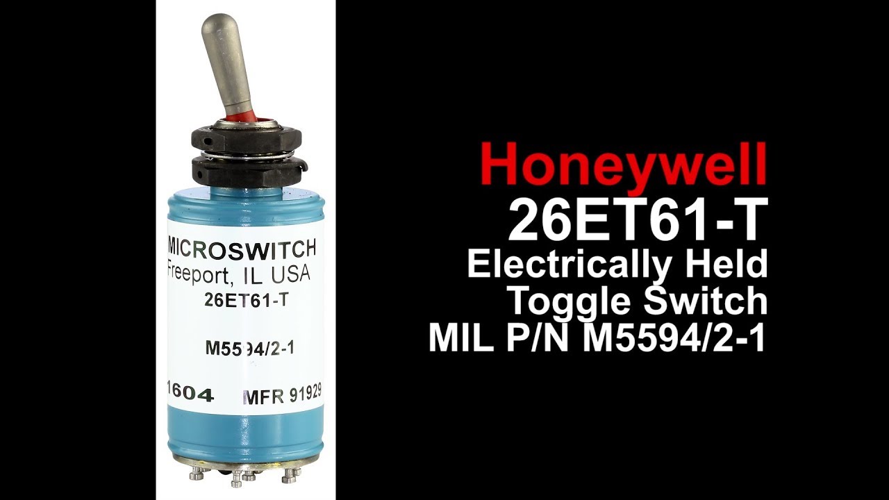 Honeywell 26ET61-T Electrically Held Toggle Switch M5594/2-1