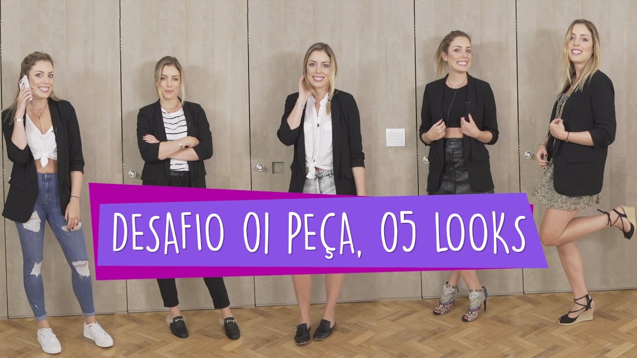 1 PEÇA, 5 LOOKS: BLAZER PRETO