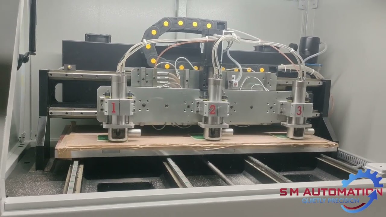 3 spindle PCB Drilling machine #sma #