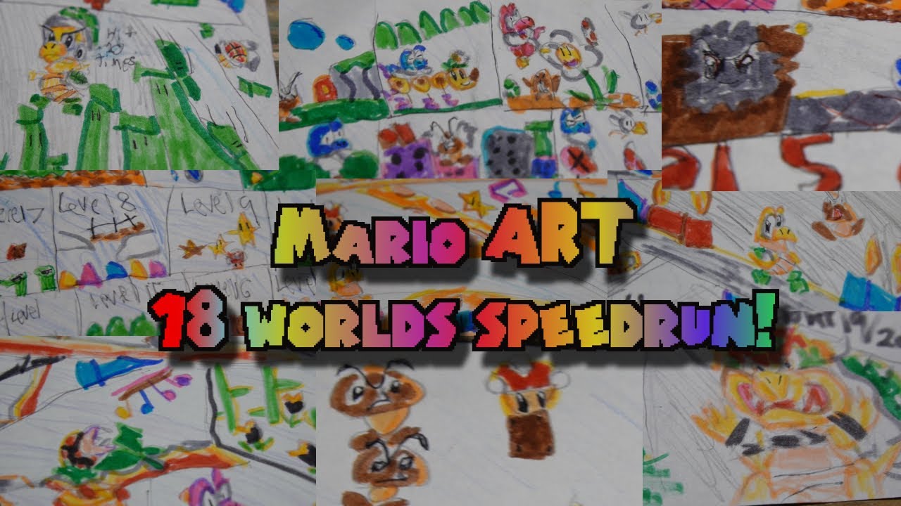 Mario Art 18 Worlds Speedrun!