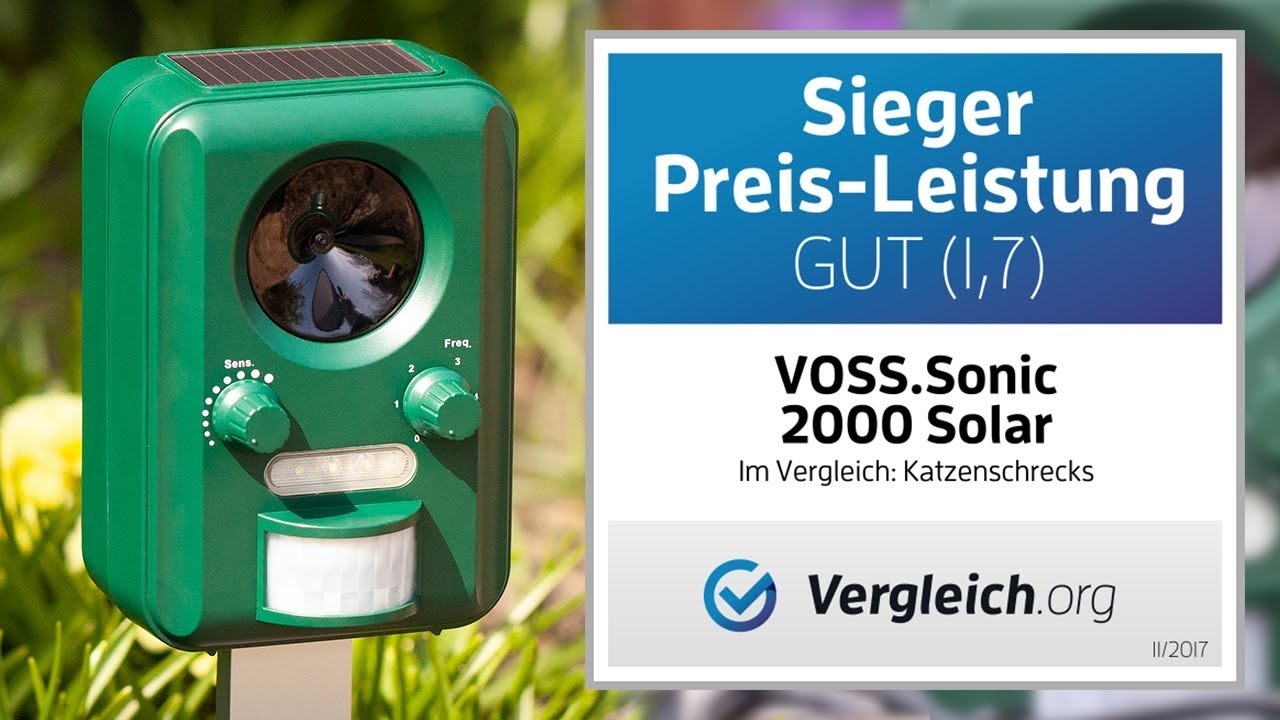Katzen & Marder aus dem Garten vertreiben - mit dem VOSS.sonic 2000