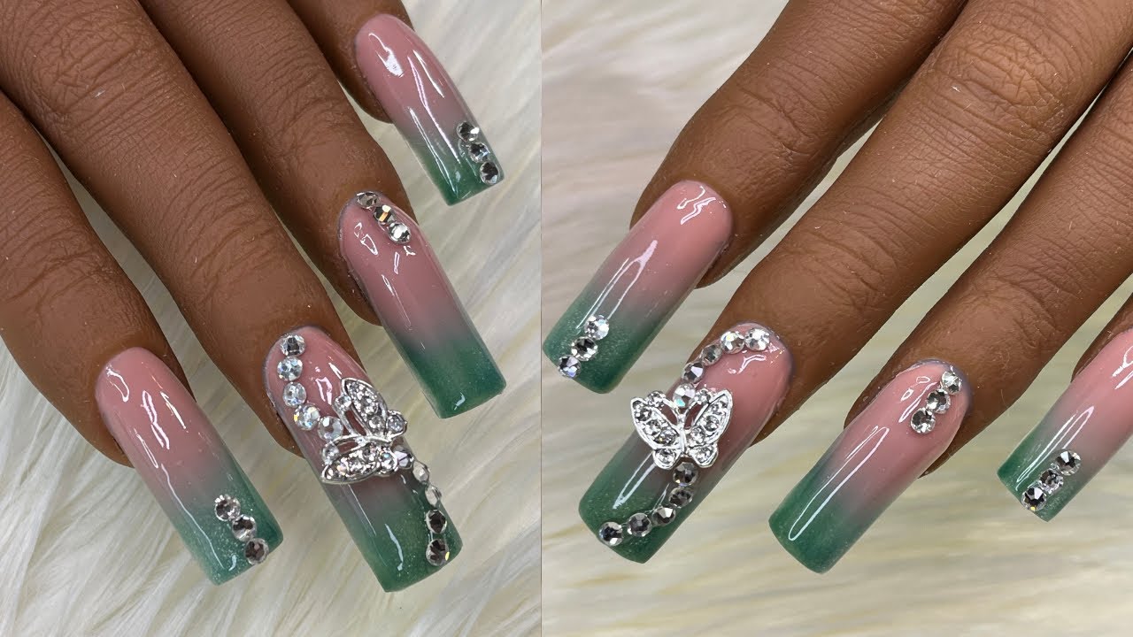 ⁠ Polygel Nail Tutorial | Ombre Nails | Easy Nail Art