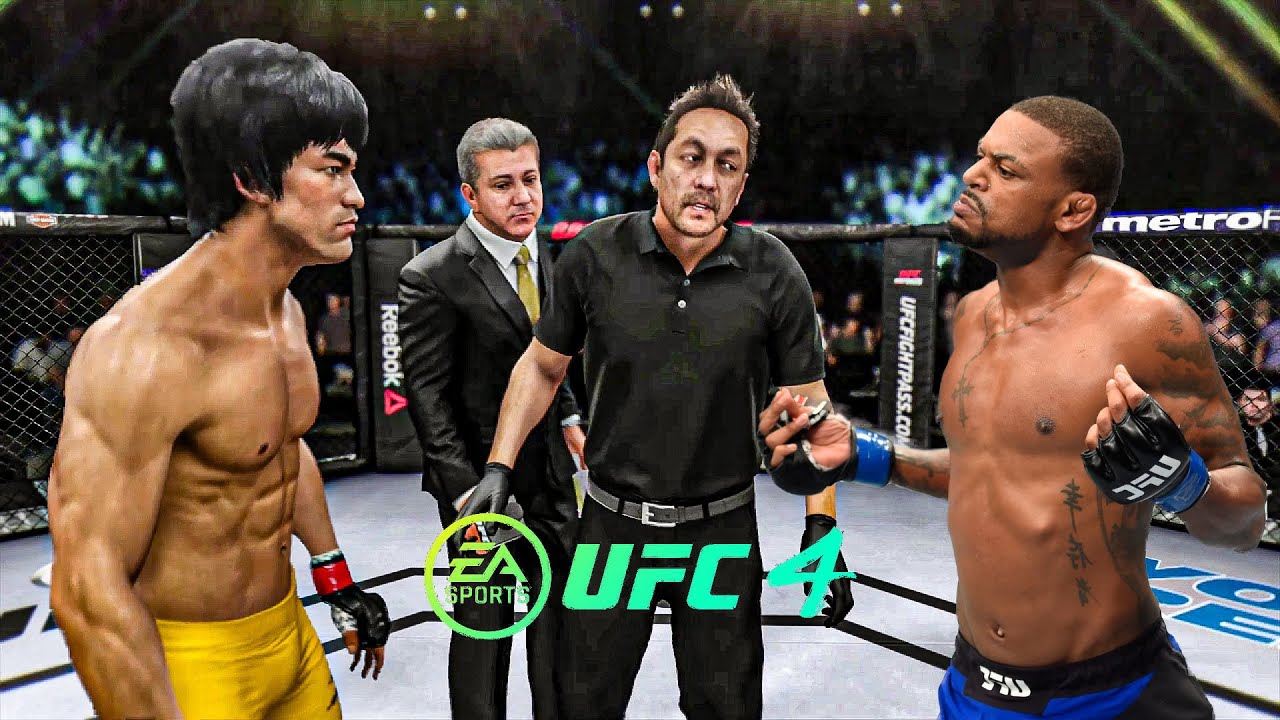 Брюс Ли против Майкла Джонсона EA Sports UFC 4 Бойцовский клуб Брюса Ли 🔥🐲
