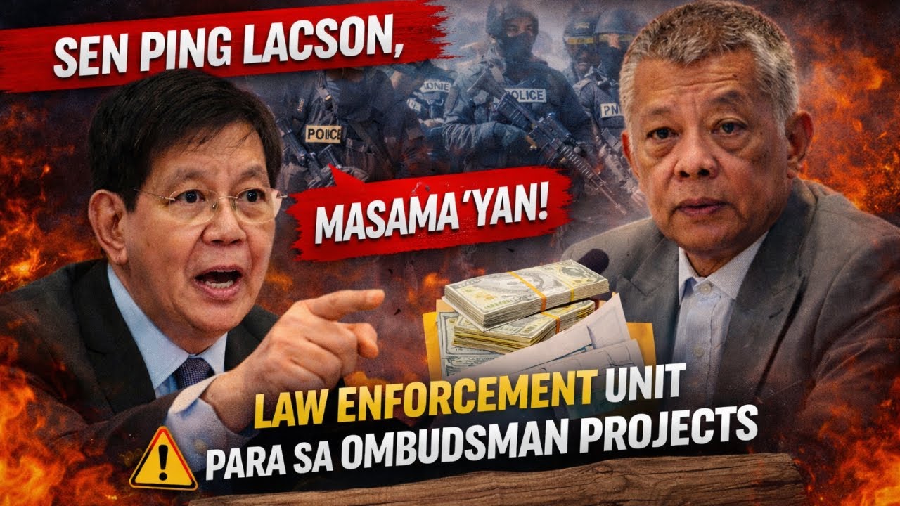 SEN PING LACSON, MASAMA YAN! LAW ENFORCEMENT UNIT PARA SA OMBUDSMAN NA MAKAPANGYARIHAN!