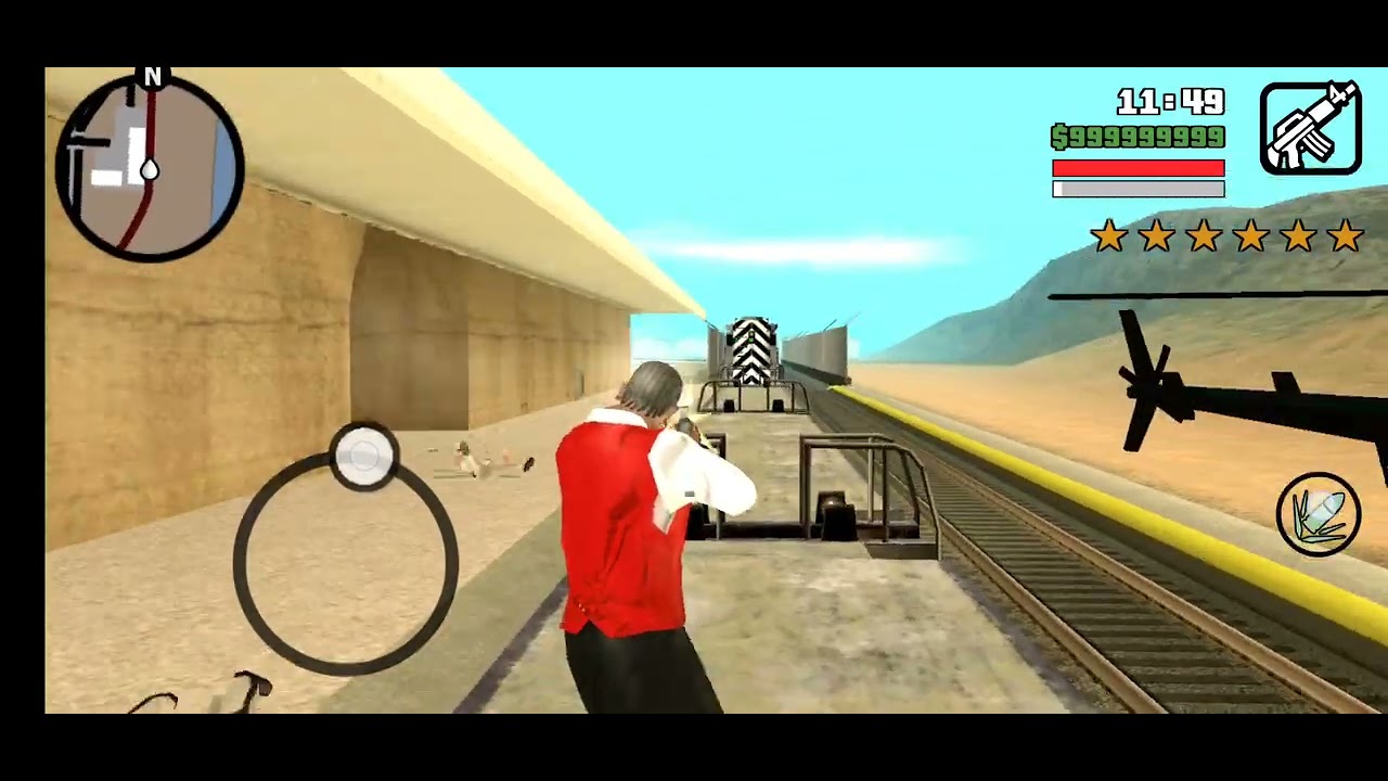 The Freight Train with 6 star wanted - Gta San Andreas.