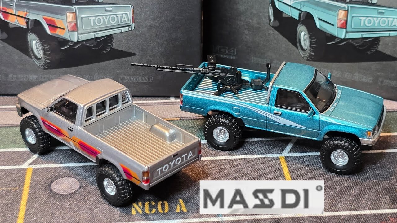 Let's have a look at the Masdi Toyota Hilux. Diecast Car model. Any good? 