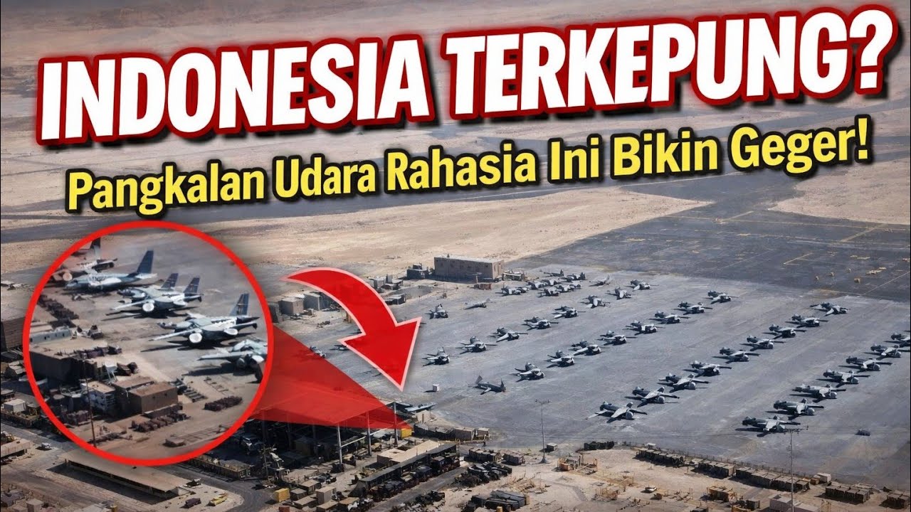 INDONESIA TERKEPUNG? Pangkalan Udara Rahasia Ini Bikin Geger!