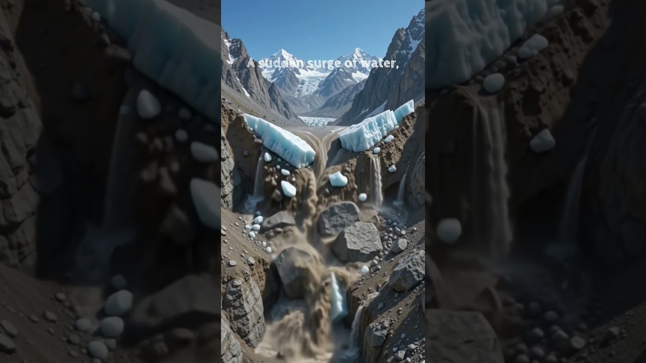 🌊 How Did a Glacier Trigger Nepal&rsquo;s Deadly Flash Flood? #shorts #reels #nepal