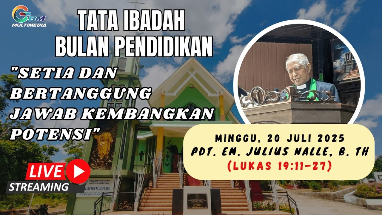 Pdt. Emr. Julius Nalle, B.Th  ||  SETIA DAN BERTANGGUNGJAWAB KEMBANGKAN POTENSI