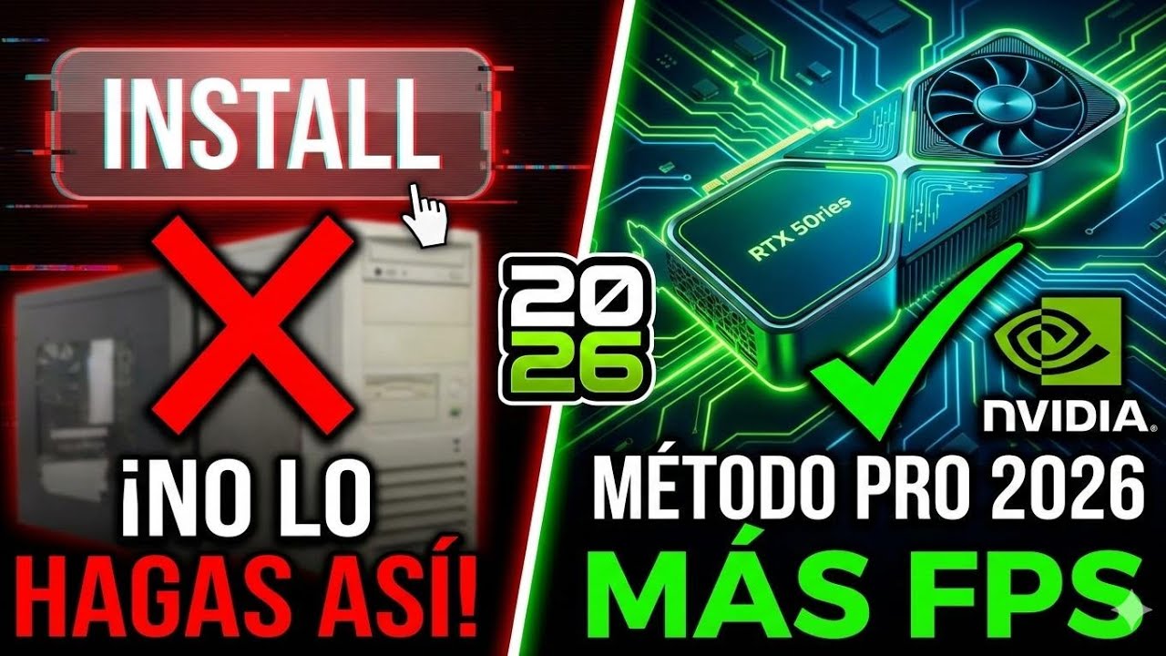 ¡DEJA DE HACERLO MAL! 🛑 CÓMO INSTALAR DRIVERS NVIDIA EN 2026 (GUÍA COMPLETA)