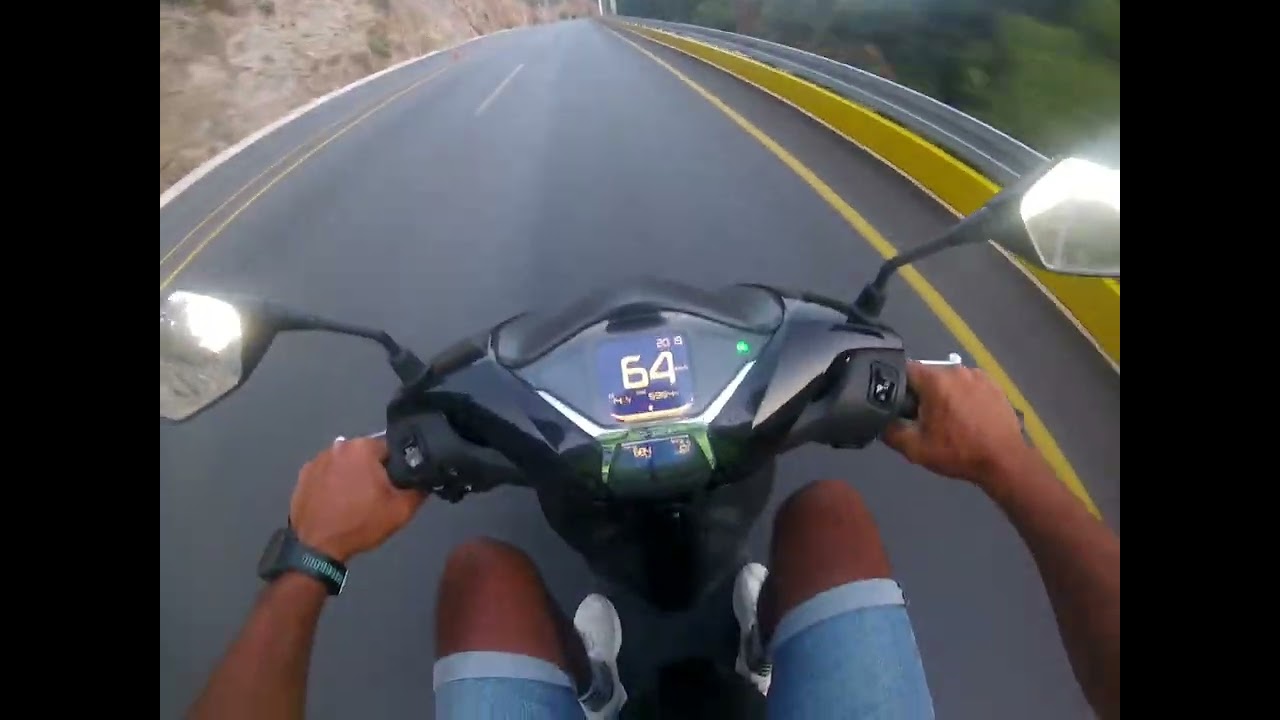 Honda sh125 ile artçılı (toplam 180 kg) Ölüdeniz rampa performansı.