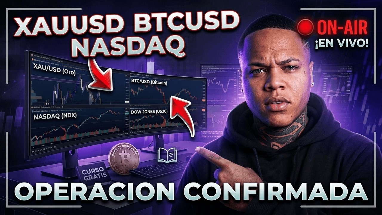 TRADING EN VIVO : An&aacute;lisis y toma de posiciones en directo del XAUUSD