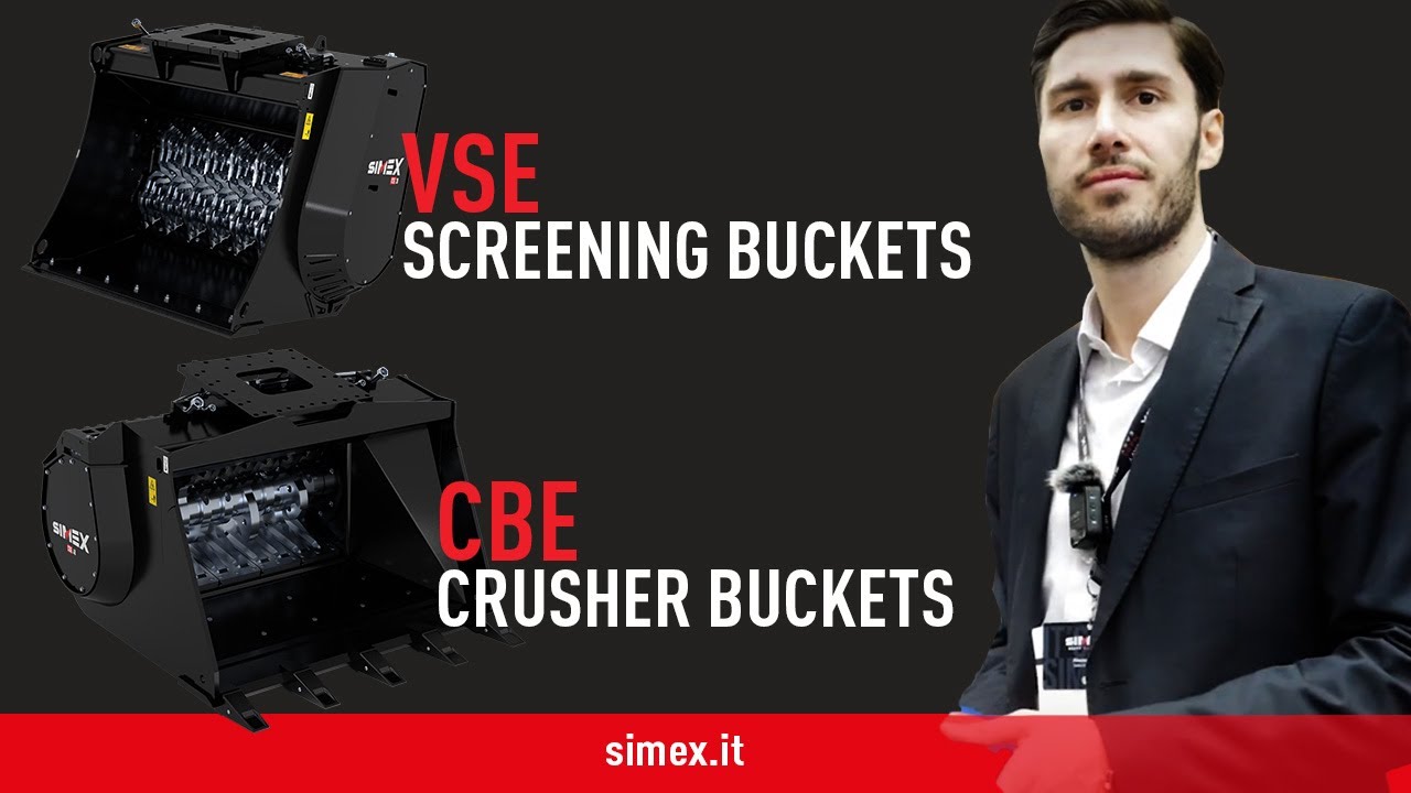 Bauma 2022 - Screening and crusher buckets for excavator