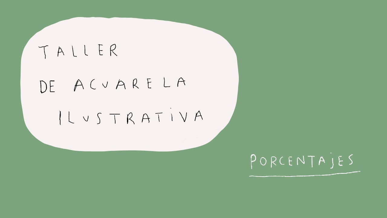 Aprendiendo a pintar con acuarela - Ejercicio Porcentajes