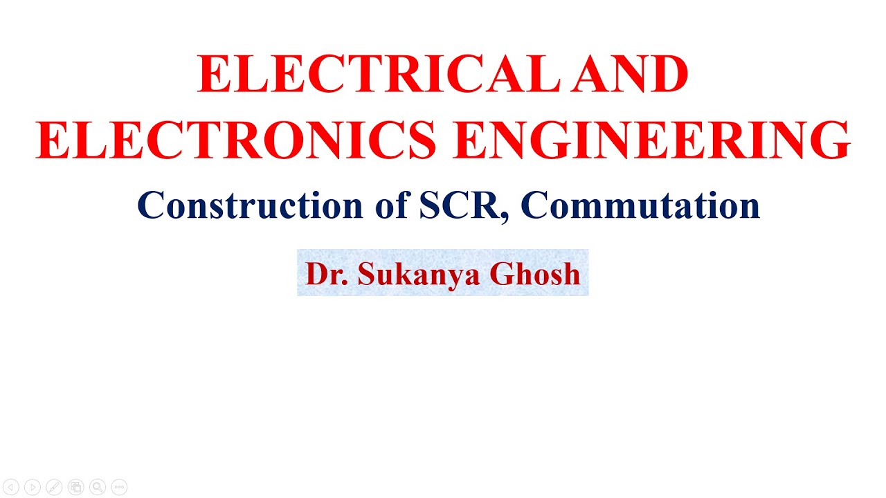 Construction of SCR and Commutation