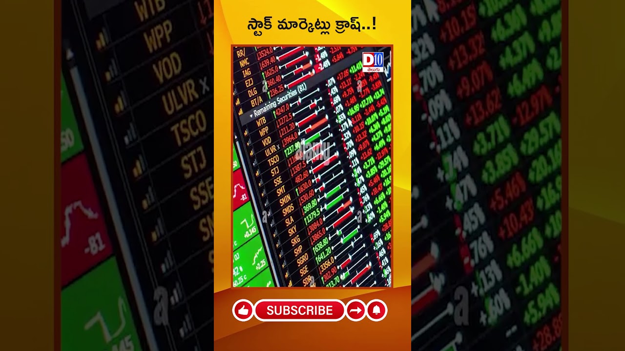 D10 NEWS ||Stock markets crash