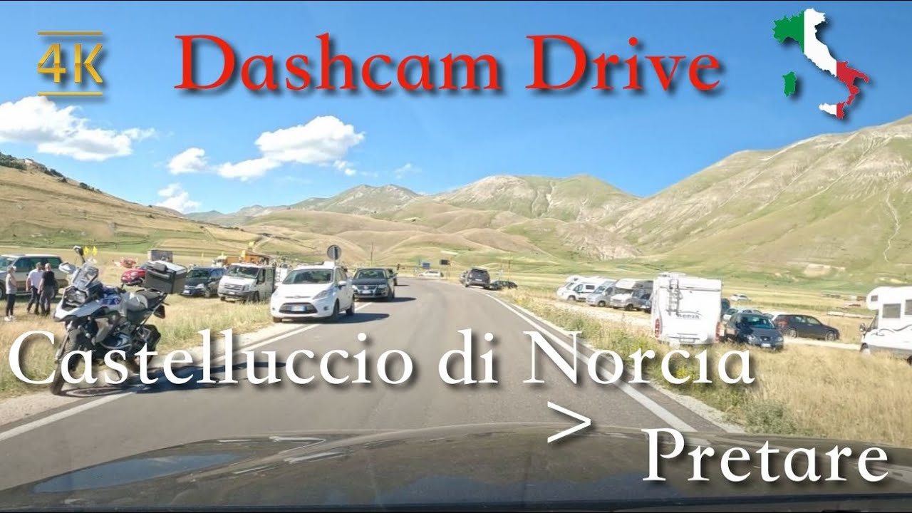 Scenic Drive (Umbria), Italy [Castelluccio di Norcia ⩾ Pretare] June 2021 | 