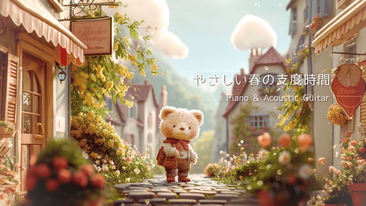 【朝の支度時間BGM】やさしく整う春のピアノ＆ギター｜Relaxing Morning Piano & Acoustic Guitar