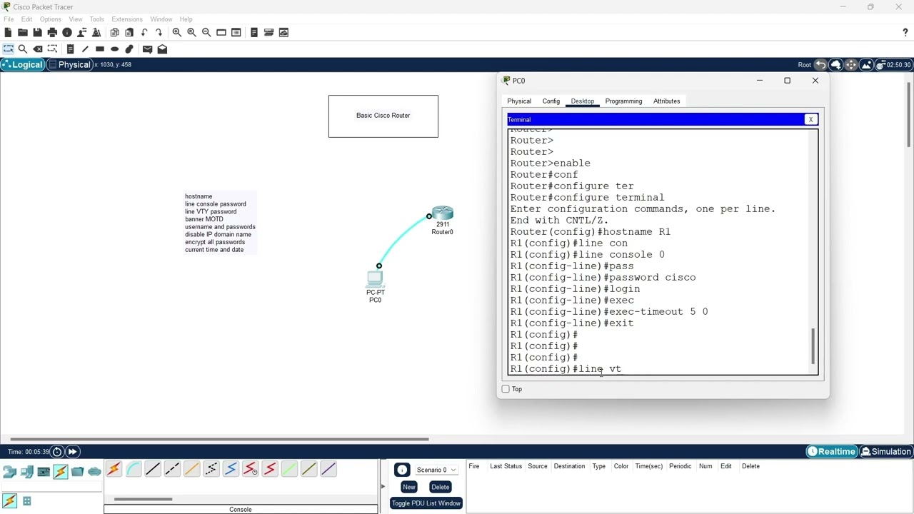 Basic Cisco Router