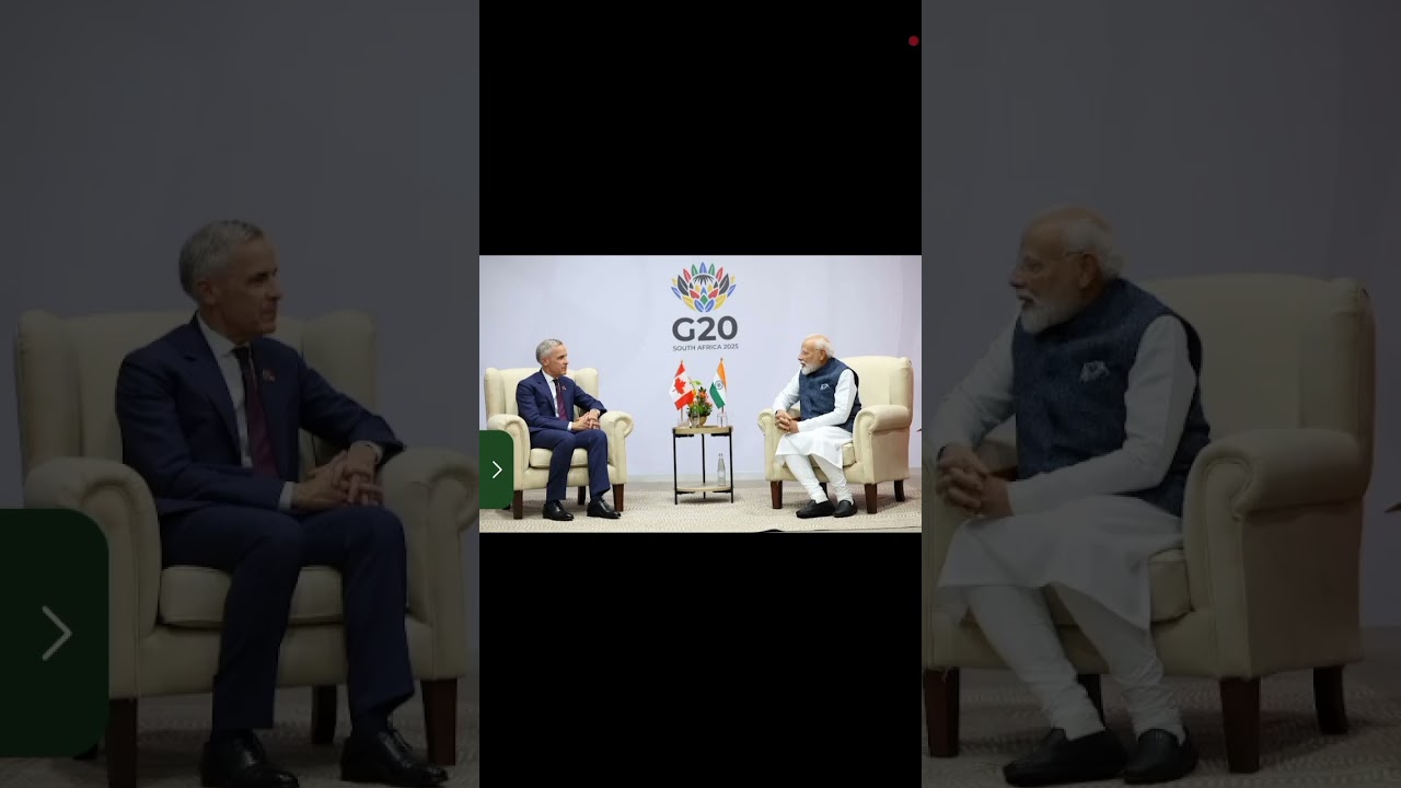 PM Narendra Modi meets Canada's PM Mark Carney 