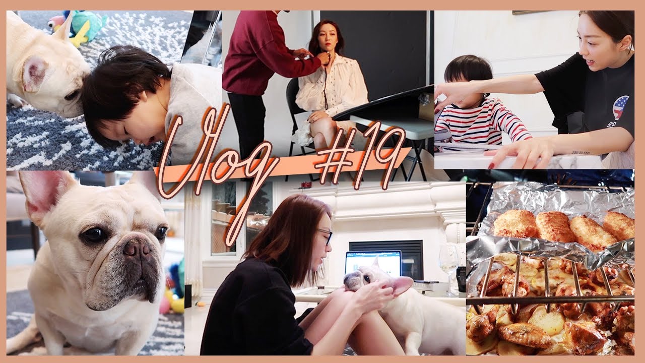 挑战一日单独带娃并vlog(太难..)/home made奥尔良烤翅+高级和牛/拍挂在Mac店里的海报照..