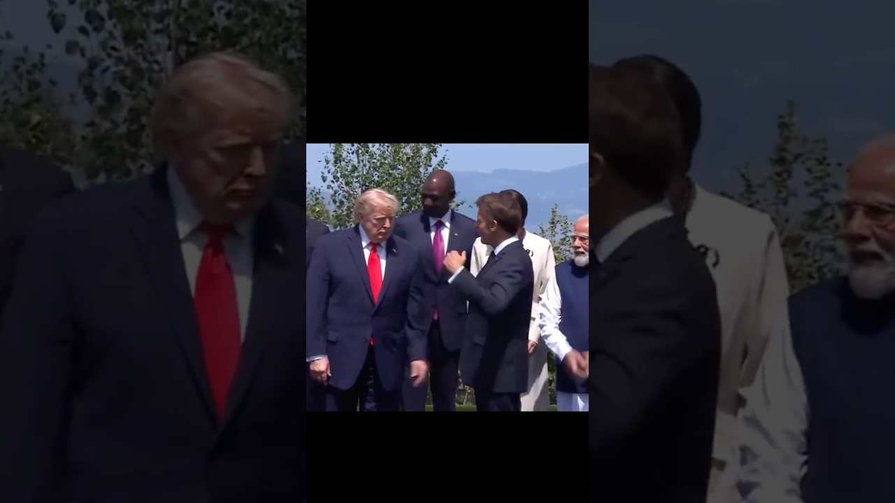 Trump starts wandering off in the wrong direction after a G7 photo