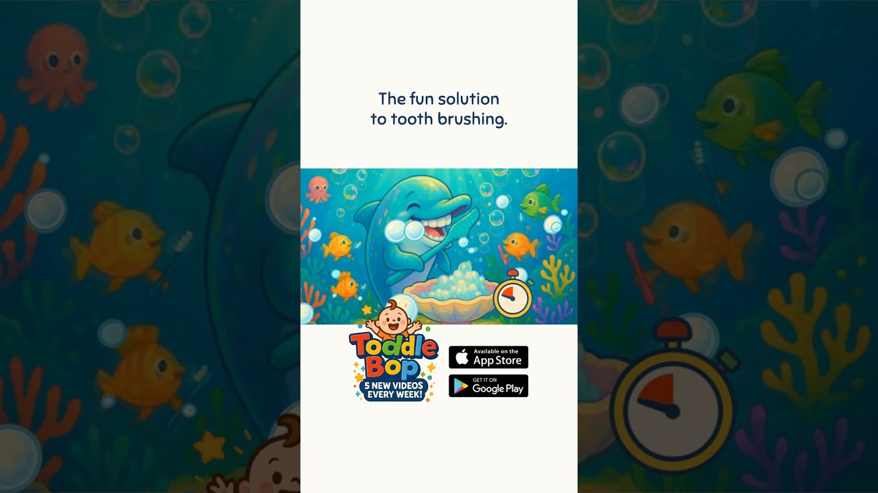 Brush Your Teeth Like A Dolphin | Parent-Led Timer