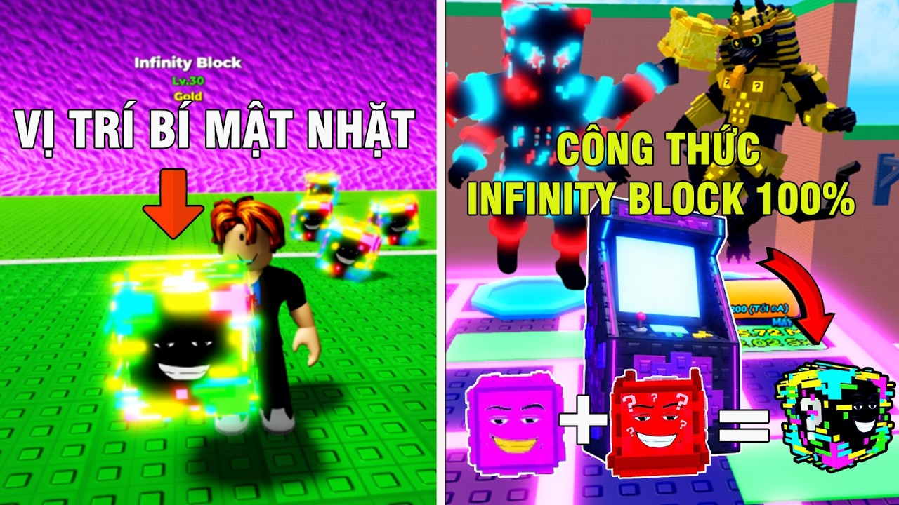 ESCAPE TISUNAMI FOR BRAINROTS| 5 CÁCH BÍ MẬT CHẾ TẠO INFINITY VÀ VỊ TRÍ NHẶT INFINITY BLOCK 0,0067%.