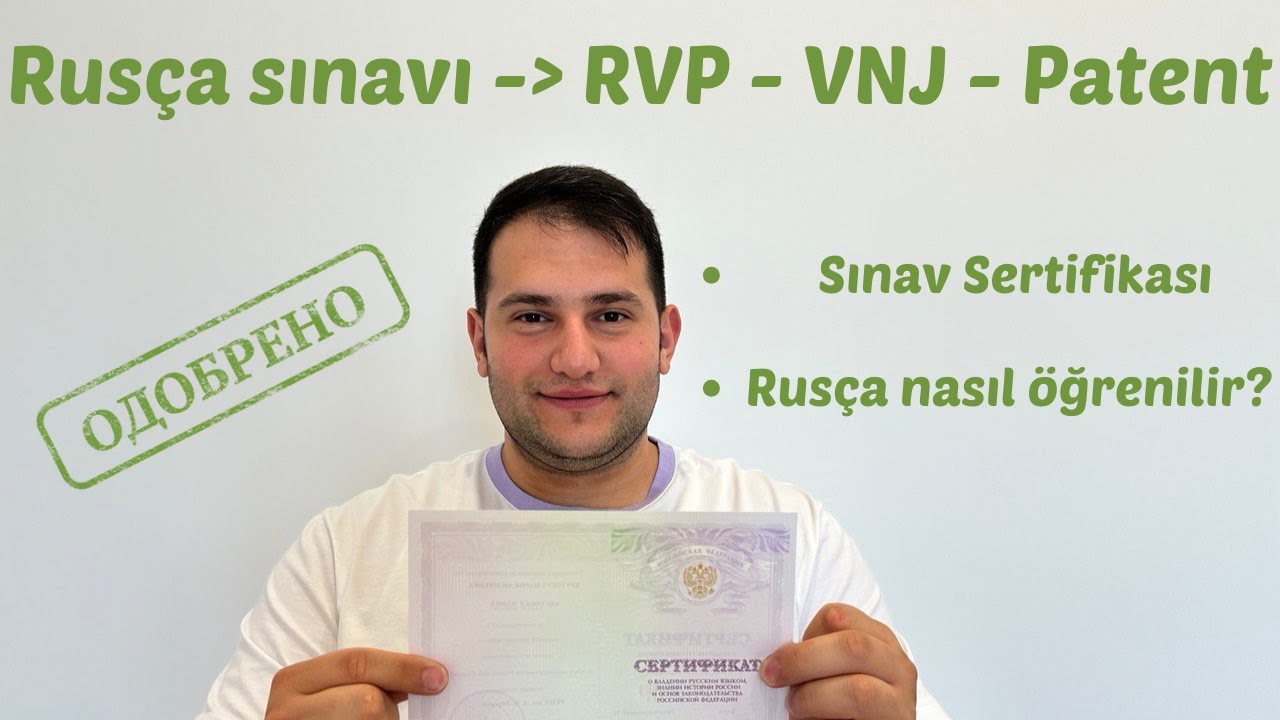 Rus&ccedil;a sınavı |&nbsp;RVP |&nbsp;VNJ | Patent | Sınav Sertifikası | Rus&ccedil;a nasıl &ouml;ğrenilir?