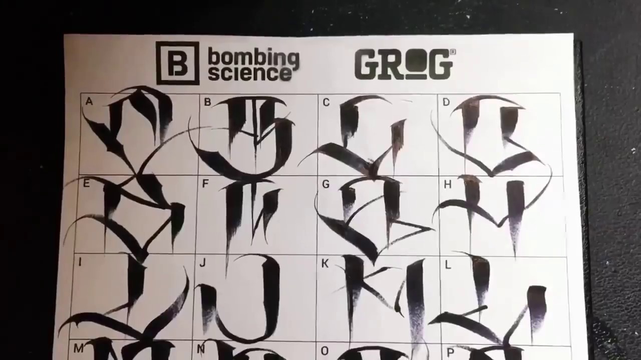 The Alphabet I Gang Writing I Gang Letters I Graffiti I Handstyle