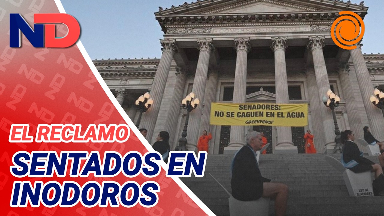 LEY DE GLACIARES | En pleno debate en el Congreso, hubo agresiones y detenidos de Greenpeace