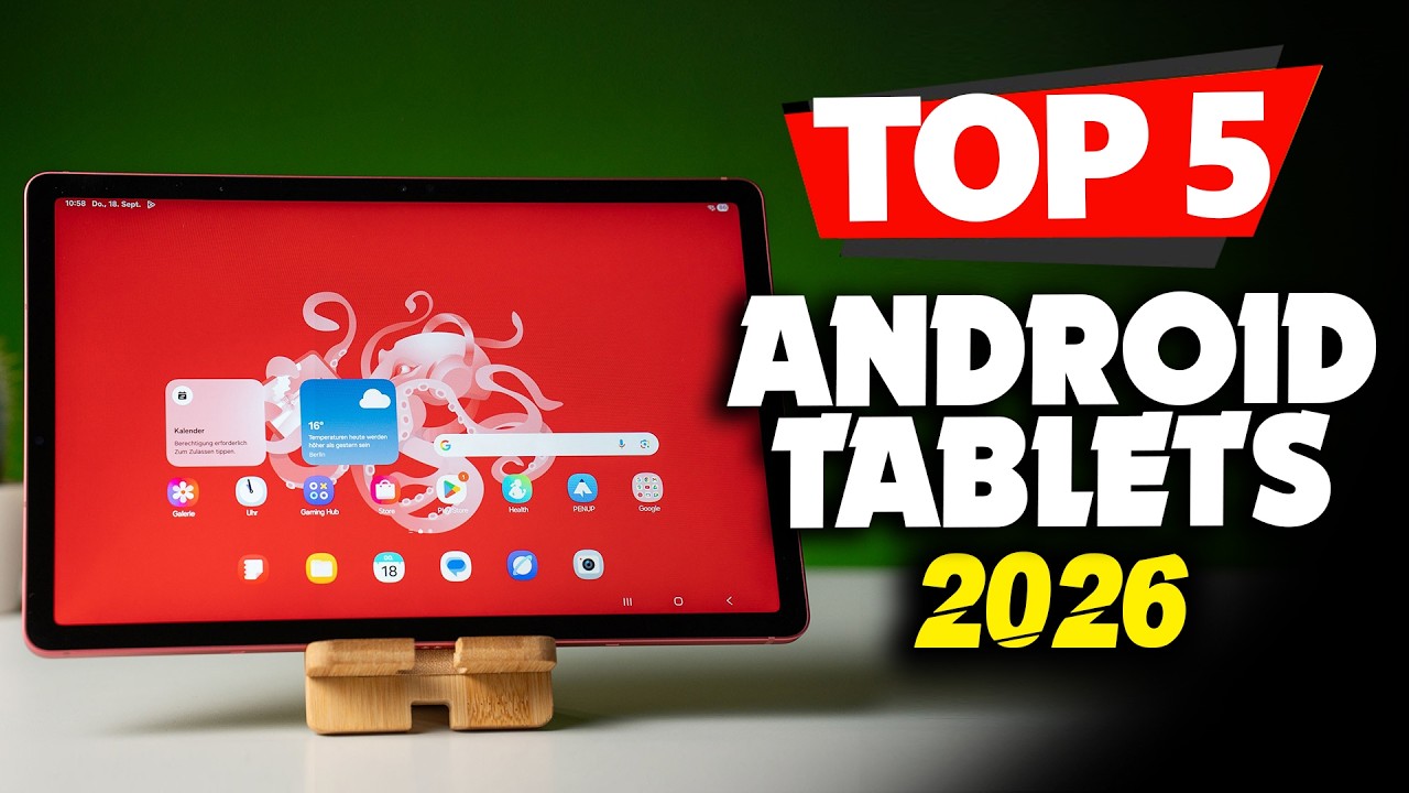 5 ЛУЧШИХ планшетов Android в 2026 году &mdash; посмотрите видео ПЕРЕД покупкой!