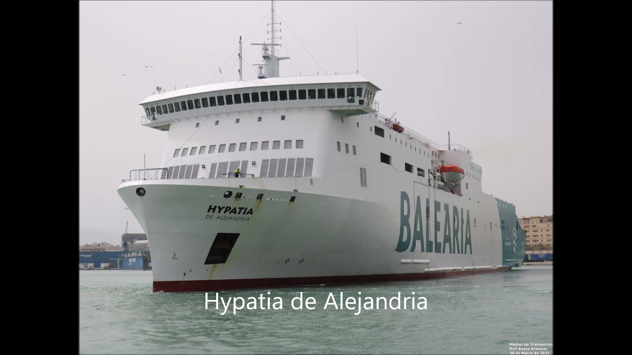Interior del buque Hypatia de Alejandria  Balearia