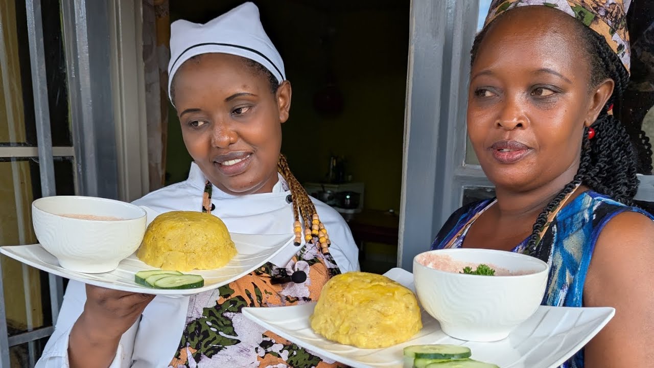 JULIA NA SCOVIA Twaberetse uburyo bwiza mwateguramo ifunguro ry'ubunyobwa n'umunyigi🫕🥗🇷🇼