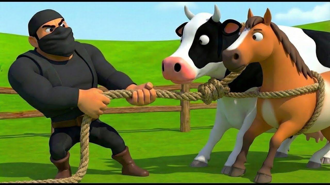 Thief in the Farm! 😱 Every Animal Stolen in One Night! 🐎🐄 Police Saves Old MacDonald 👮‍♂️