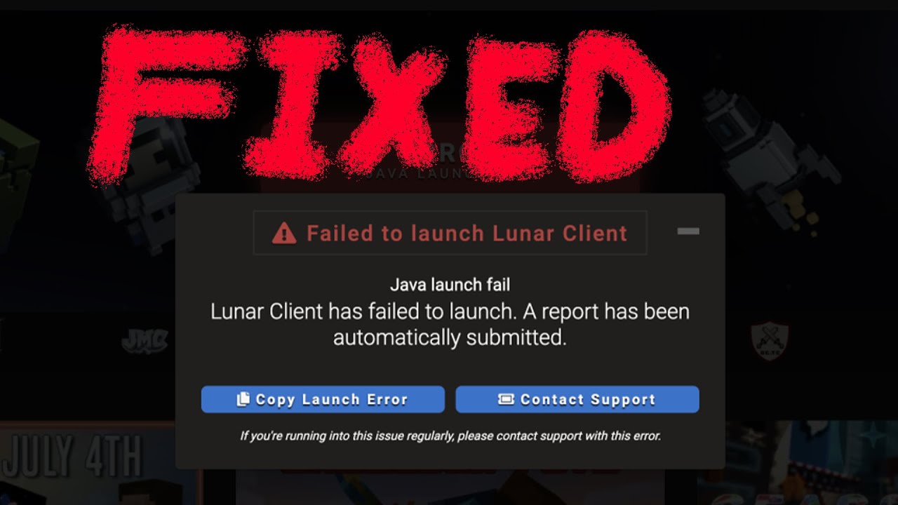 Lunar Client Java Launch Fail FIX!!! Mac & Windows