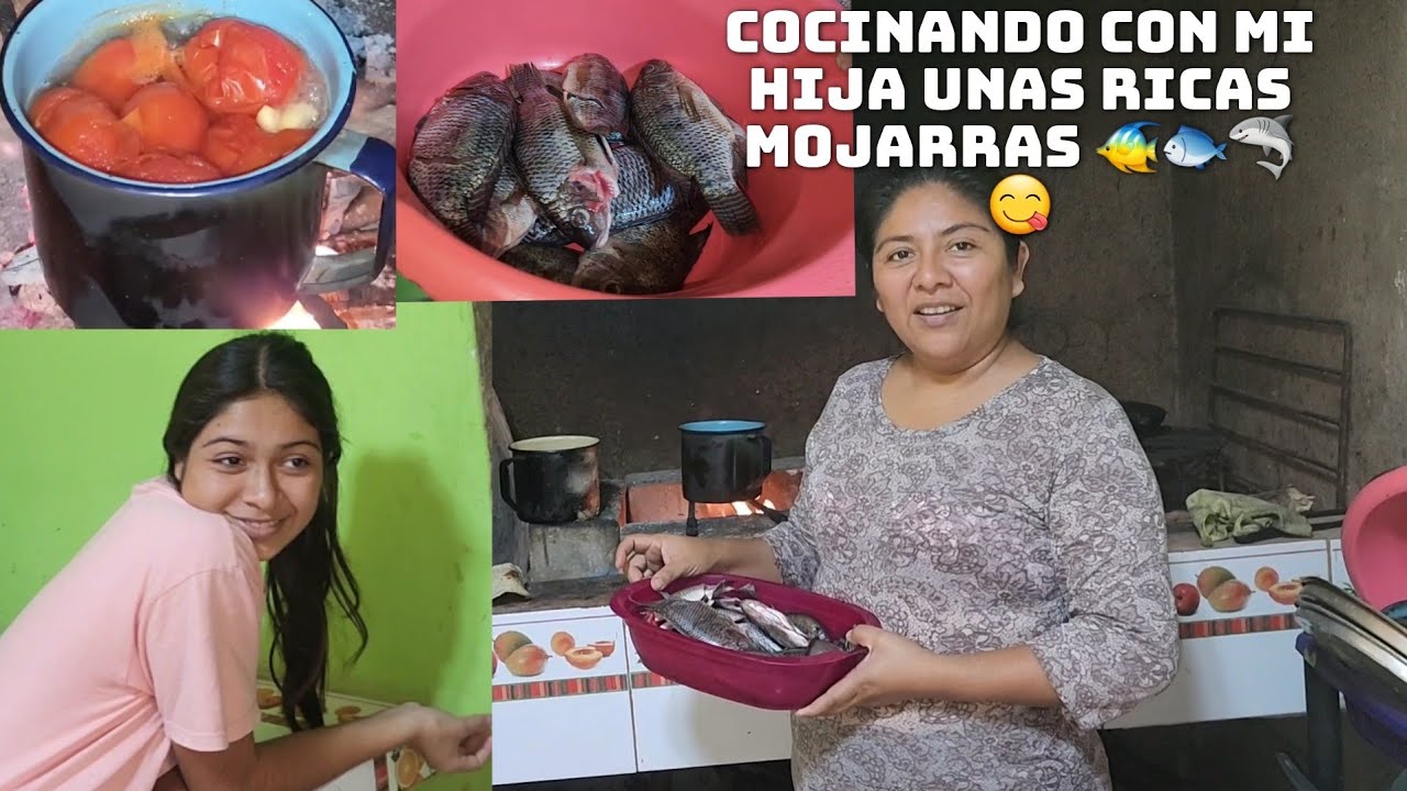 Entre Mi Hija💃Y Yo Vamos A Preparar Estas Mojaras🥰Asi Las Quiere Mi Esposo🐟