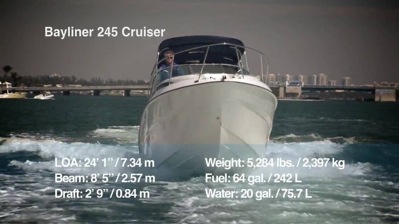 Тест-драйв и обзор катера Bayliner 245 Cruiser 2010 года — от BoatTest.com