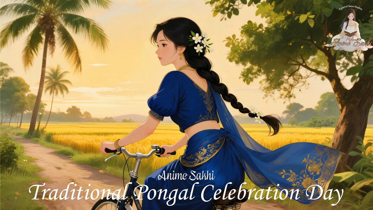 Aesthetic Anime Vlog | A Day in My Life Celebrating Pongal ✨🌾