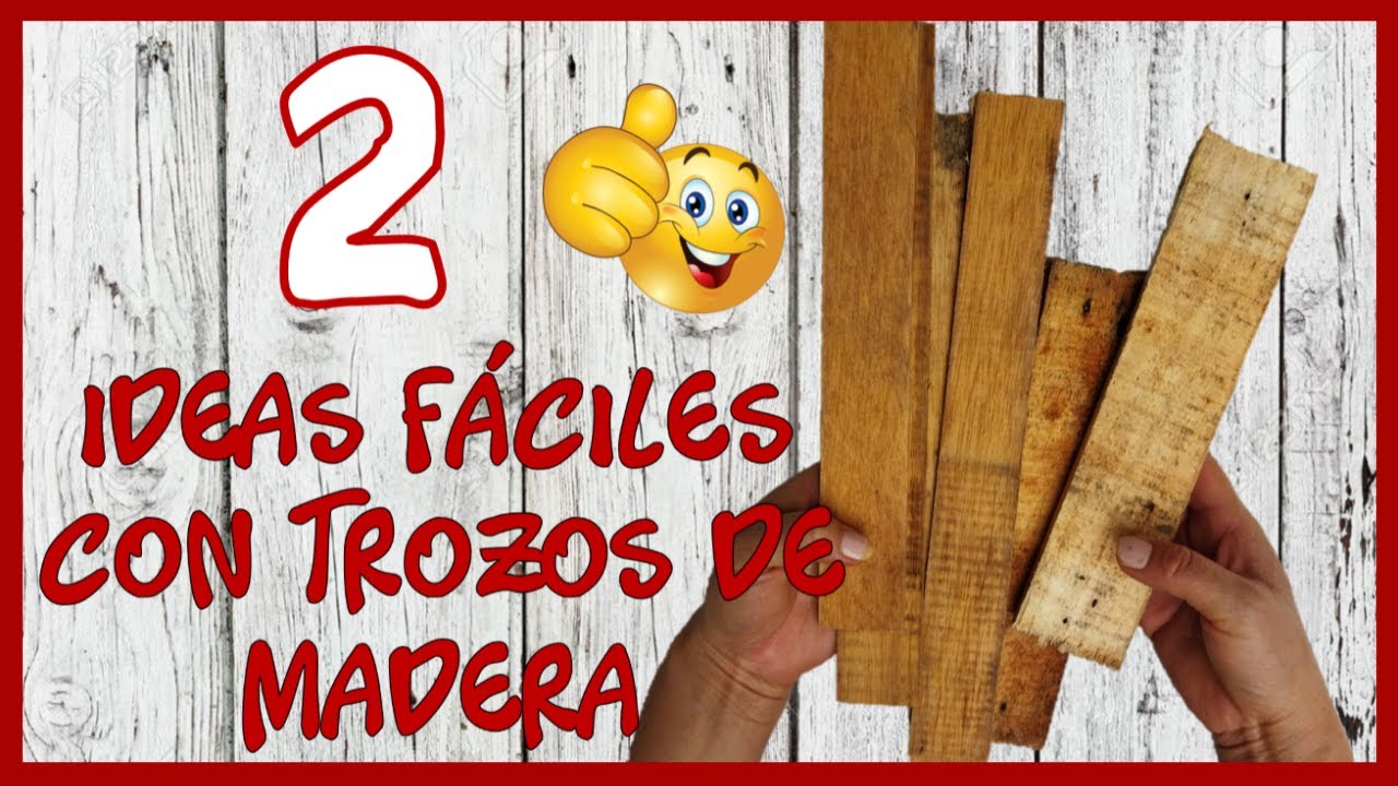 2 IDEAS FÁCILES CON TROZOS DE MADERA - Manualidades con tablas de madera - Crafts with wooden boards