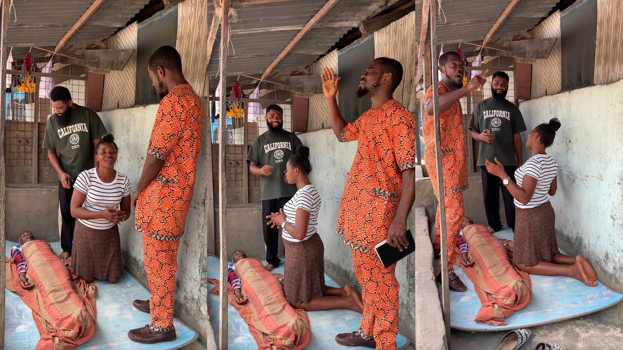 Shocking moment as Pastor David prayed for a sick child 