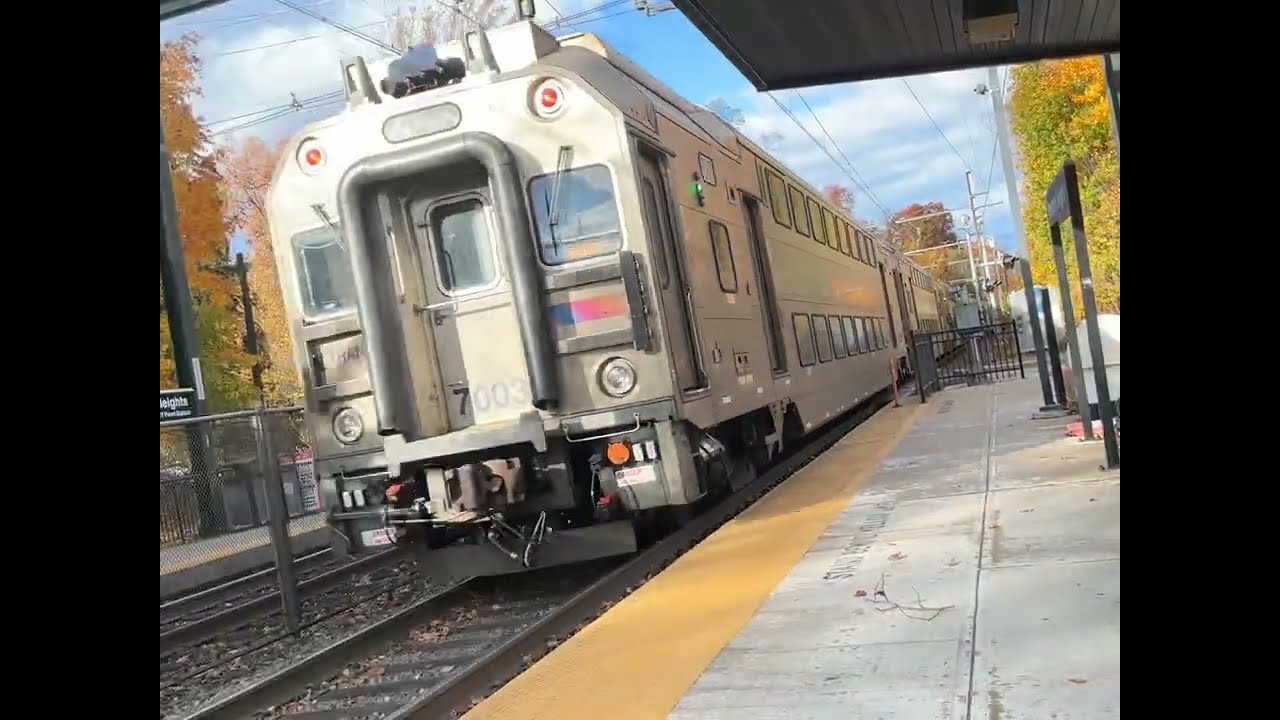 NJT ALP46 with 10 multi levels at Montclair heights, New Jersey. (Reupload)