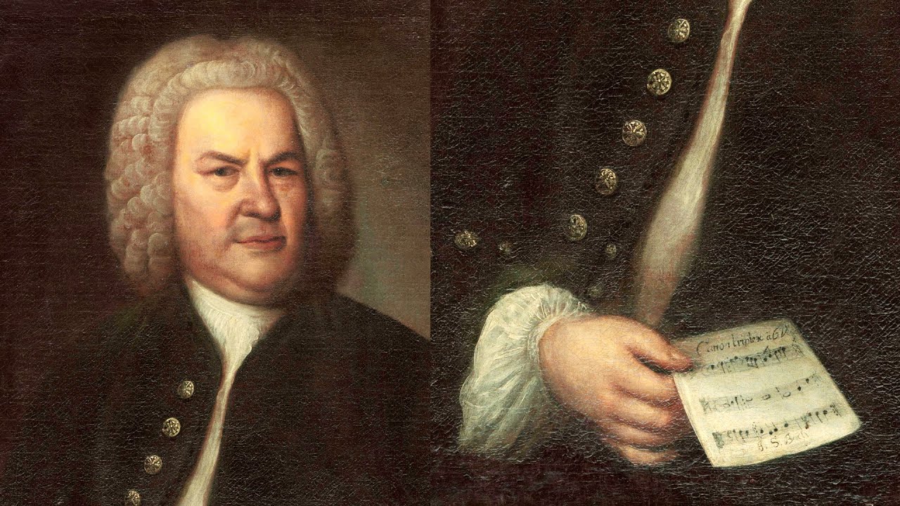 Gigue in G major by J. S. Bach played on a two-manual harpsichord
