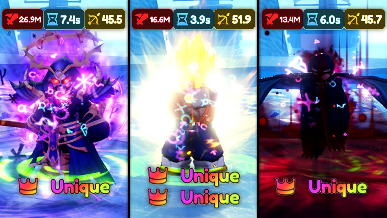 Ranking THE HIGHEST DAMAGE Uniques | Anime Adventures