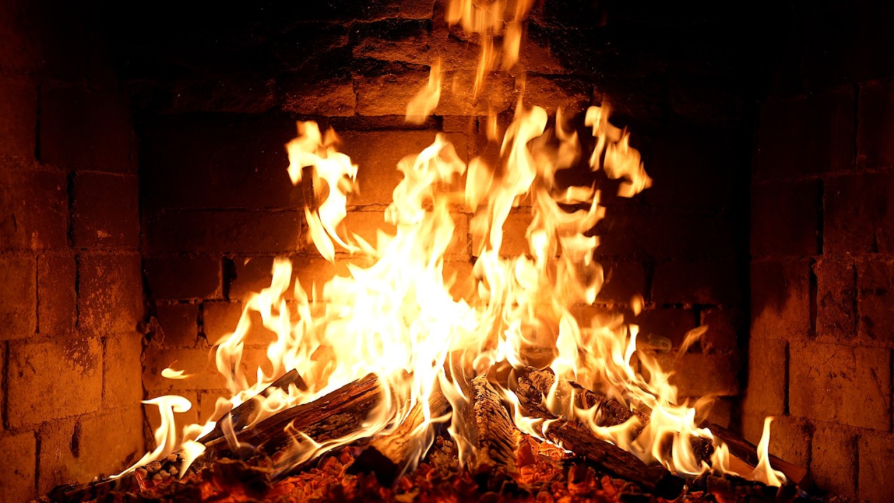 🔥 Cozy Fireplace 4K. Fireplace with Crackling Fire Sounds. Fireplace 4K UHD