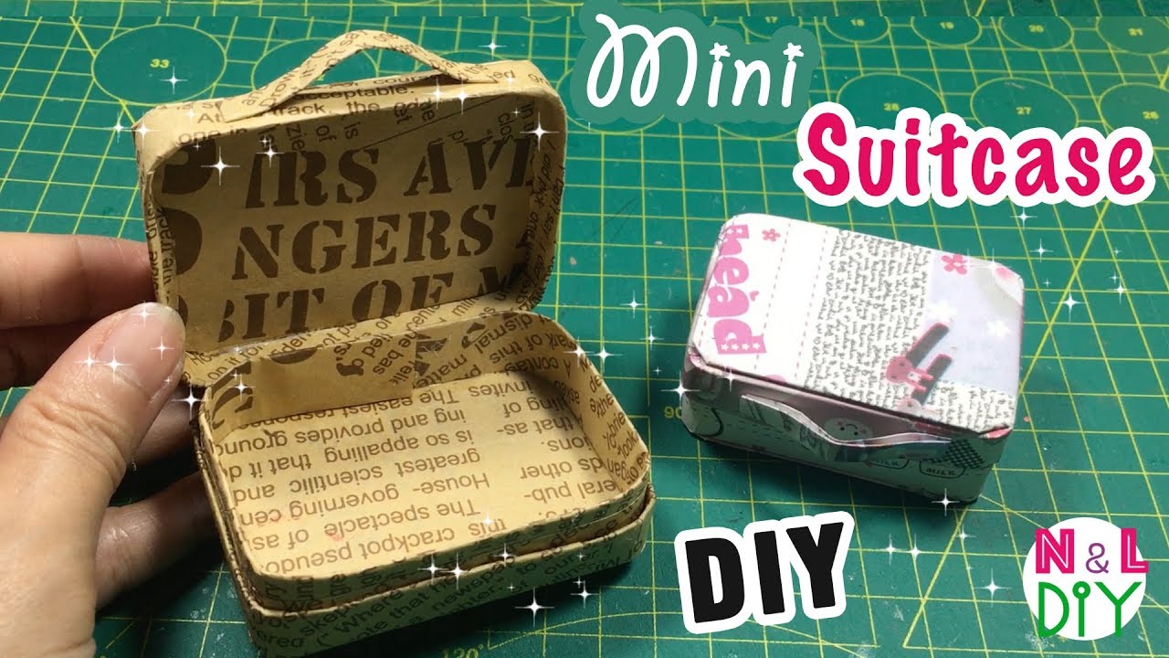 DIY Miniature Suitcases | How to make a Suitcase for Doll