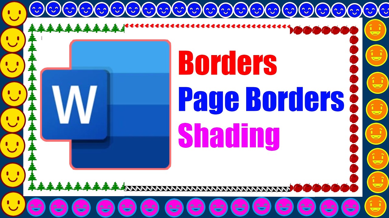 Microsoft Word Borders, Page Borders & Shading - Ms Word