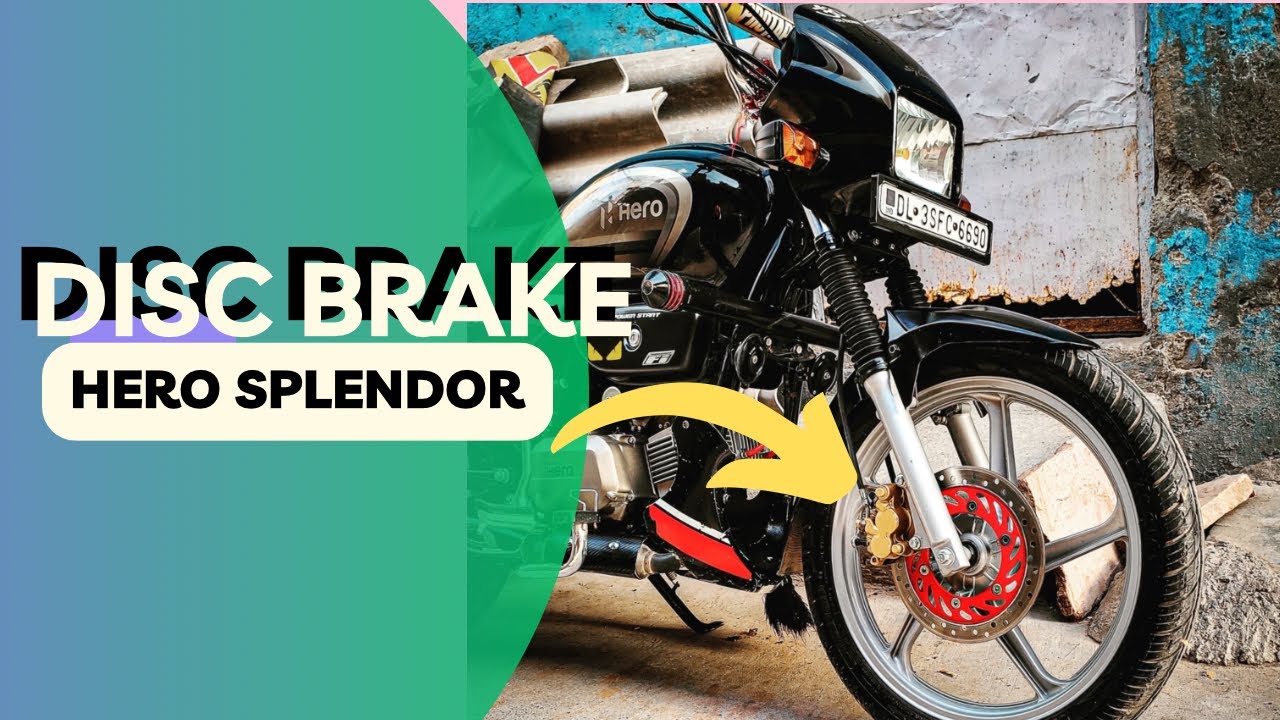 FRONT DISC BRAKE IN SPLENDOR #xtremevlogs #splendor #splendorlover #splendormodified