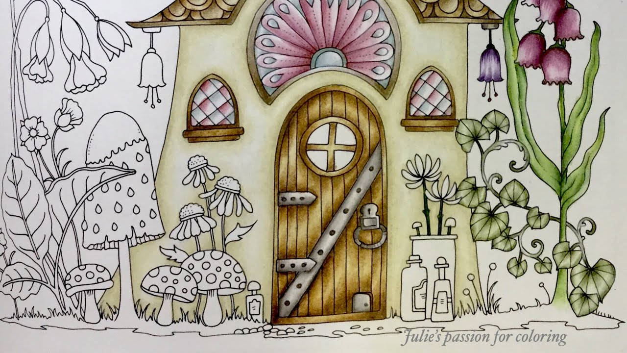 WORLD OF FLOWERS by Johanna Basford - PART 1 - prismacolor pencils - color along