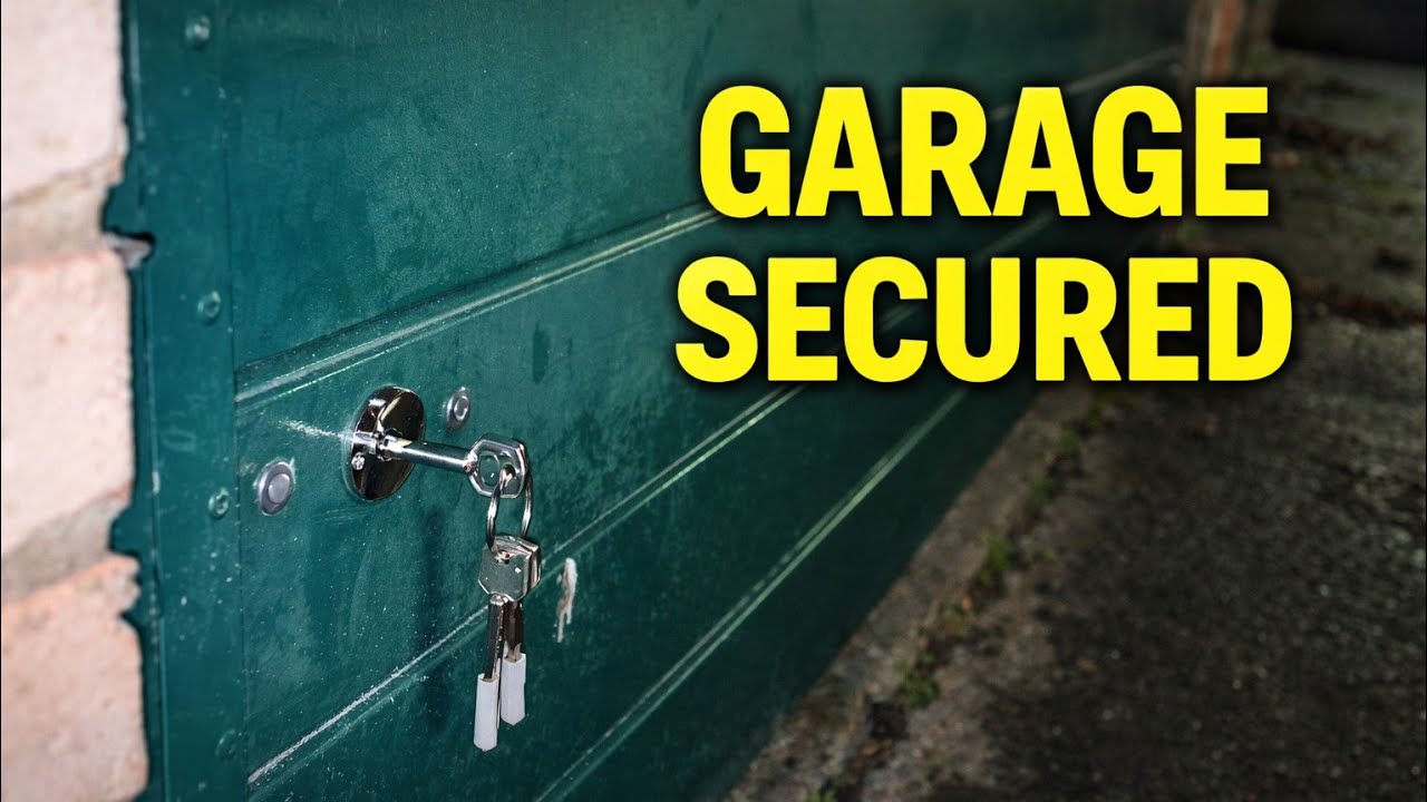 How to secure an up and over garage door with secondary locks. #locksmithlife 